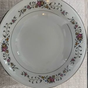 Serving Bowl with Floral Design